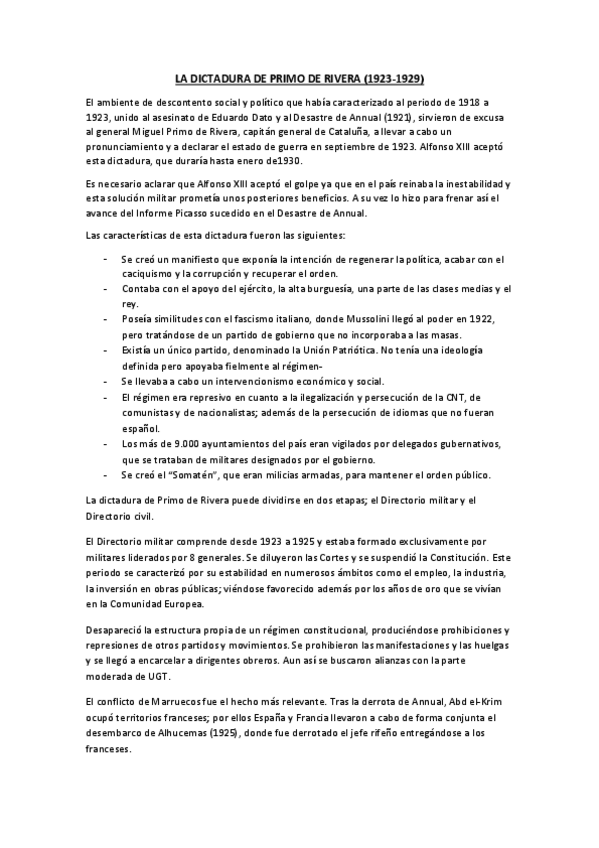 Miniatura del documento 18. LA DICTADURA DE PRIMO DE RIVERA.pdf