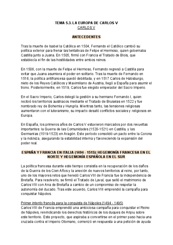 Miniatura del documento MODERNA I: TEMA 5.3. LA EUROPA DE CARLOS V. CARLOS V.pdf