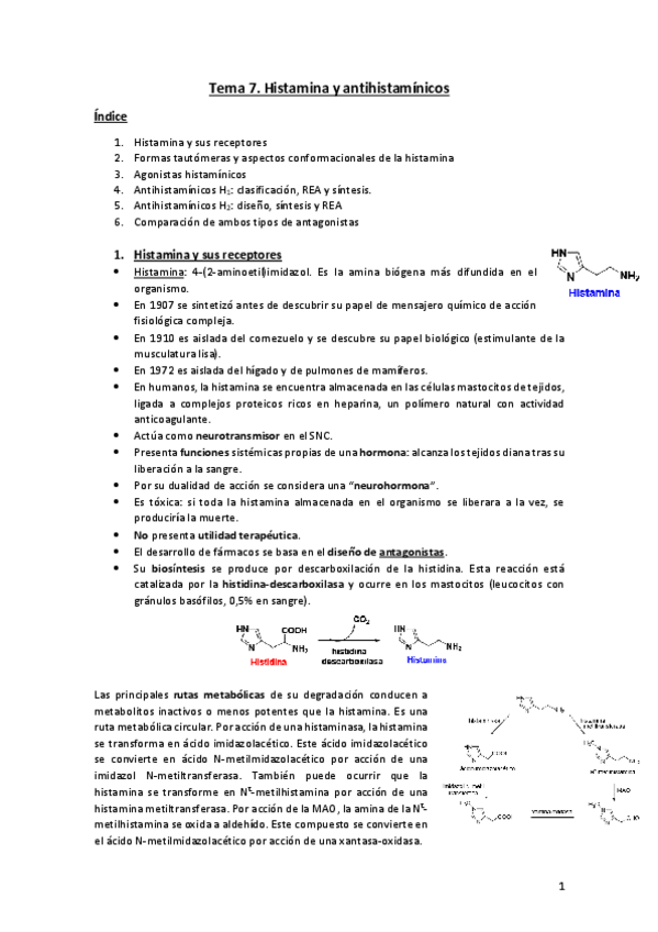 Miniatura del documento Tema 7. Histamina y antihistamínicos.pdf
