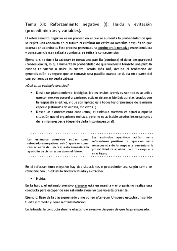 Miniatura del documento Tema-XII.-Reforzamiento-negativo-I.-Huida-y-evitacion-procedimientos-y-variables.pdf