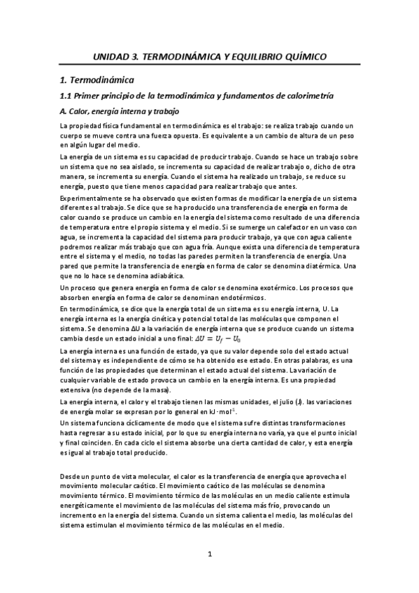 Miniatura del documento Unidad 3. Termoquímica y equilibrio químico (apuntes).pdf
