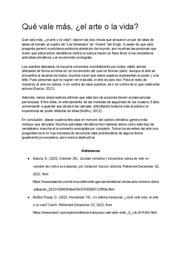 Miniatura del documento Trabajo/Redacción Que vale más, ¿el arte o la vida?.pdf