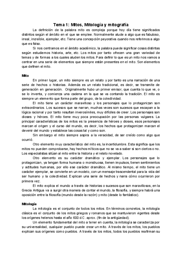 Miniatura del documento Tema 1_ MItos- Mitología y mitografía.pdf