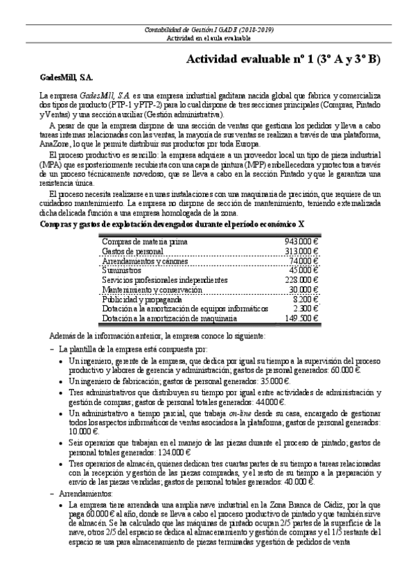 Miniatura del documento Actividad evaluable 1 CGE I GADE (18-19) 3 A y B -Enunciado.pdf