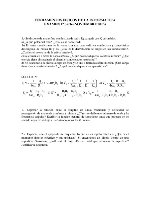 Miniatura del documento 2025 Exámenes con Soluciones | Fundamentos físicos de la informatica.pdf