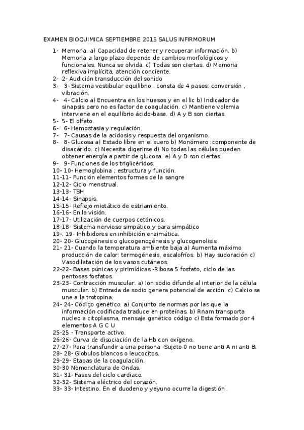 Miniatura del documento EXAMEN BIOQUIMICA SEPTIEMBRE 2015 SALUS INFIRMORUM.docx