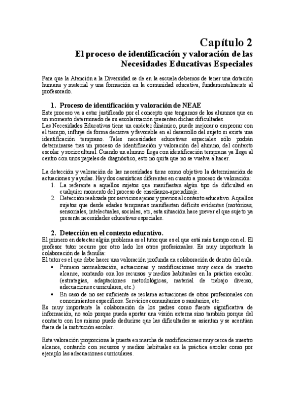 Miniatura del documento Tema 2 - El proceso de identificación y valoración de las necesidades educativas especiales.pdf