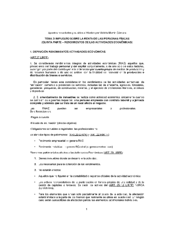 Miniatura del documento IRPF-RENDIMIENTOS ACTIVIDADES ECONÓMICAS