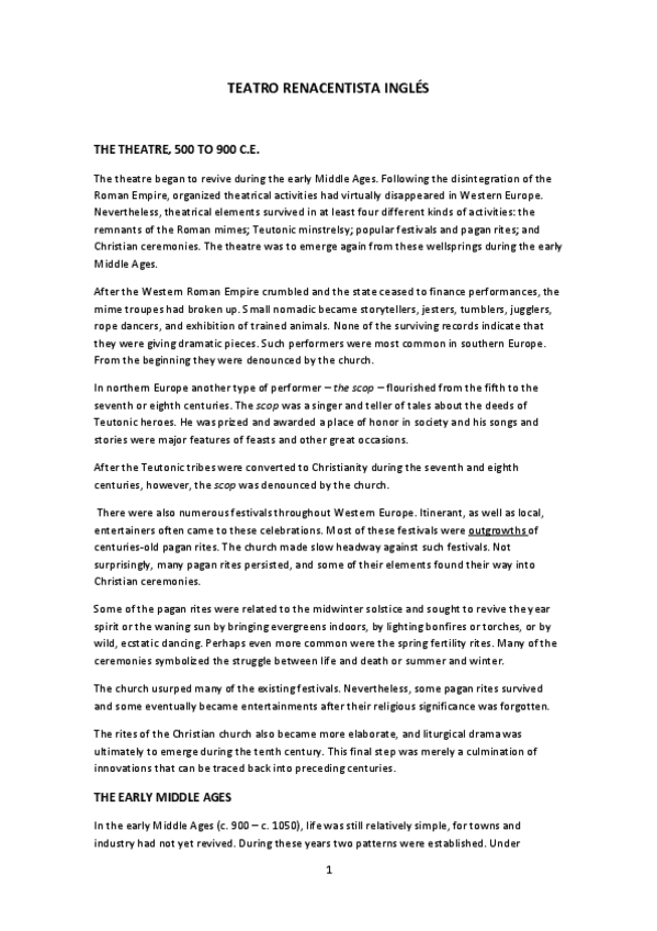 Miniatura del documento Teatro renacentista inglés apuntes.pdf