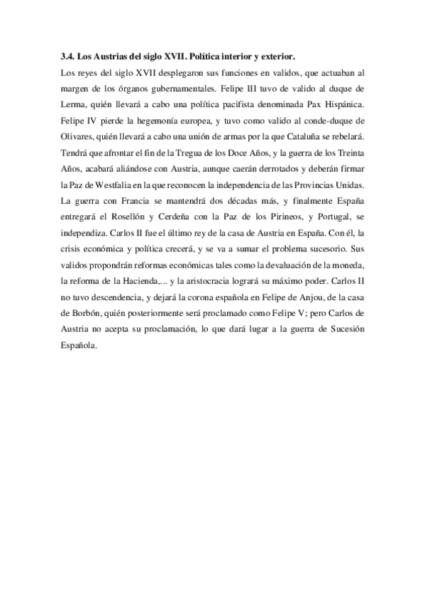 Miniatura del documento Epigrafe-3.4-Los-Austrias-del-siglo-XVII-Politica-interior-y-exterior.pdf