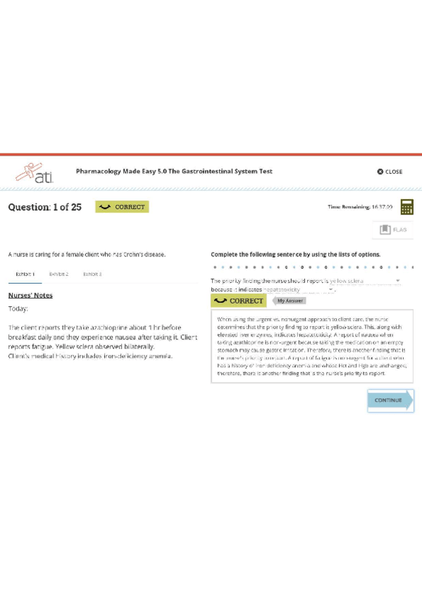 Miniatura del documento PHARMACOLOGY-MADE-EASY-5.0-THE-GASTROINTESTINAL-SYSTEM-TEST.pdf