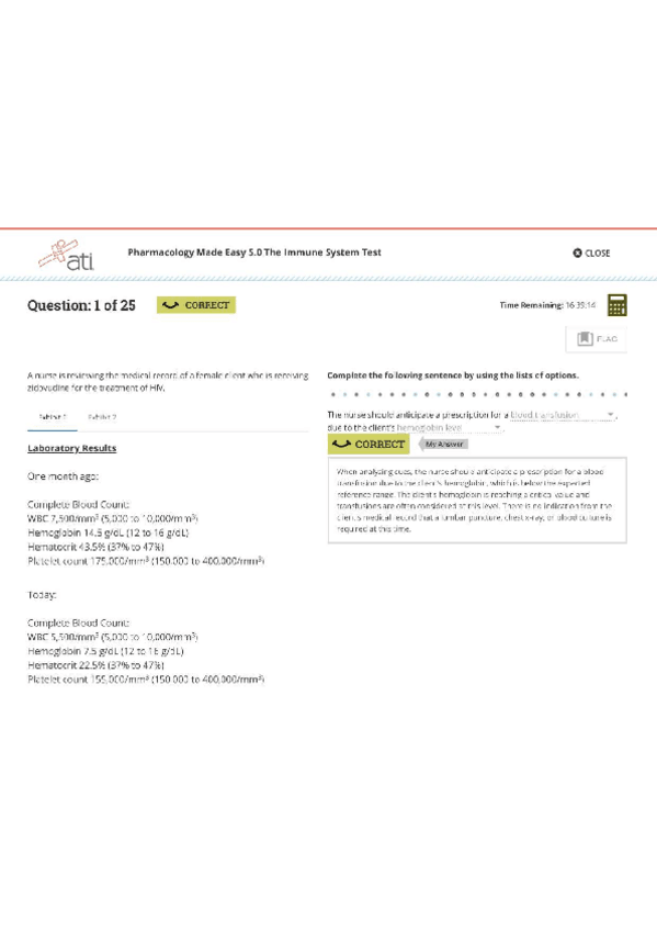 Miniatura del documento PHARMACOLOGY-MADE-EASY-5.0-THE-IMMUNE-SYSTEM-TEST.pdf