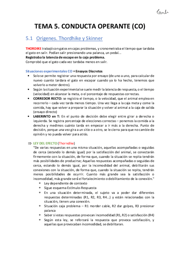 Miniatura del documento AME - TEMA 5 Conducta Operante (Psicologia UB 1r).pdf