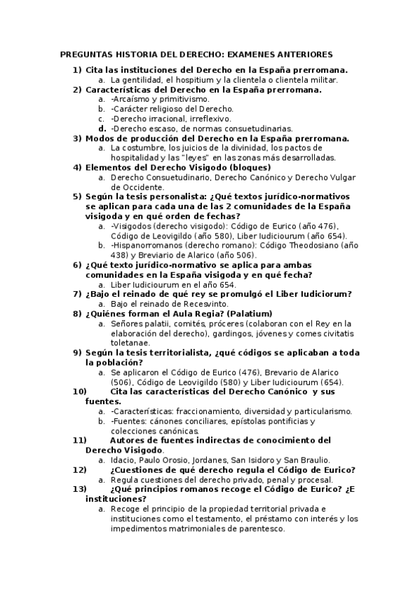 Miniatura del documento Preguntas Examen Historia del Derecho.docx