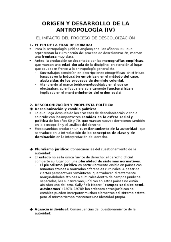 Miniatura del documento (IV) ORIGEN Y DESARROLLO DE LA ANTROPOLOGÍA - copia.docx