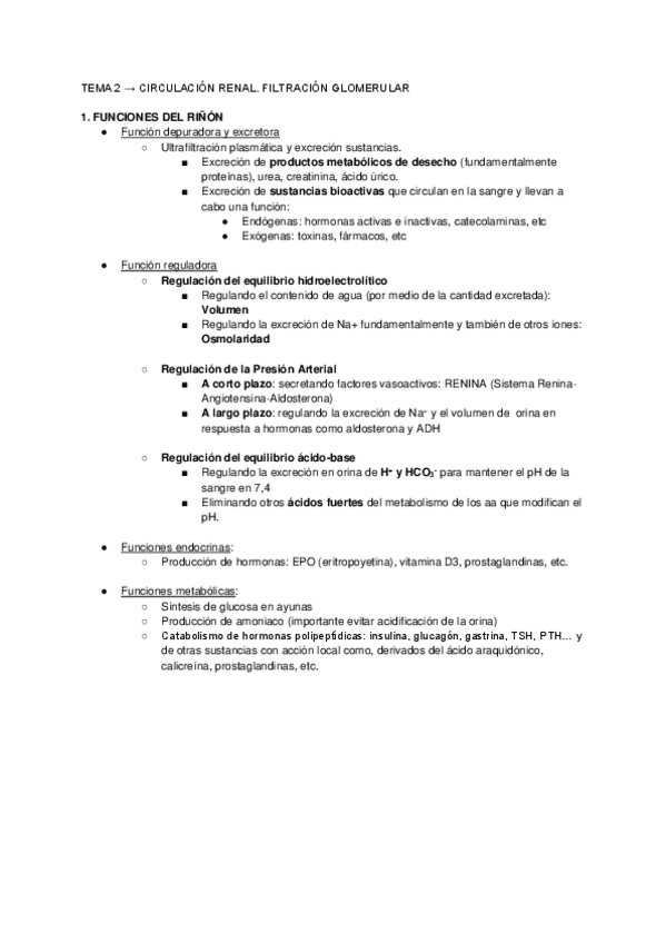 Miniatura del documento TEMA 2 → CIRCULACIÓN RENAL.pdf