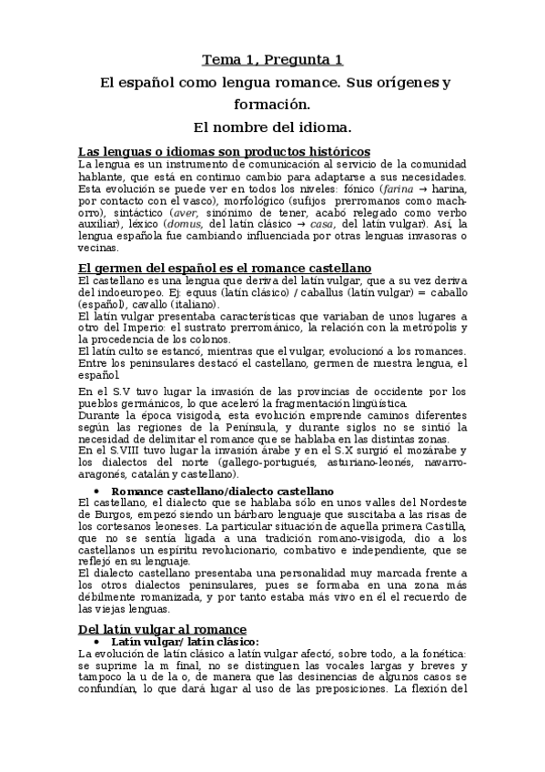 Miniatura del documento Tema 1 La evolución del castellano.docx