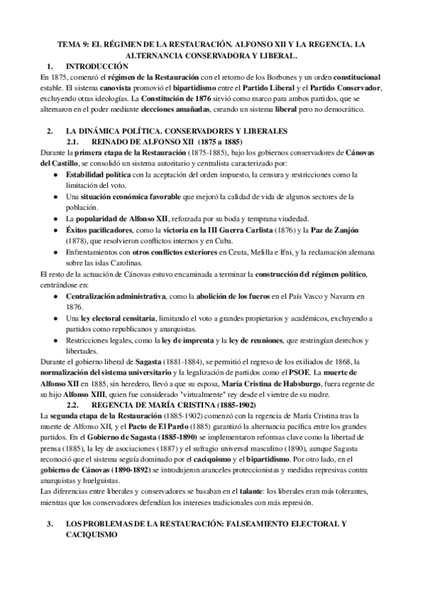 Miniatura del documento TEMA-9-EL-REGIMEN-DE-LA-RESTAURACION.-ALFONSO-XII-Y-LA-REGENCIA.-LA-ALTERNANCIA-CONSERVADORA-Y-LIBERAL..pdf