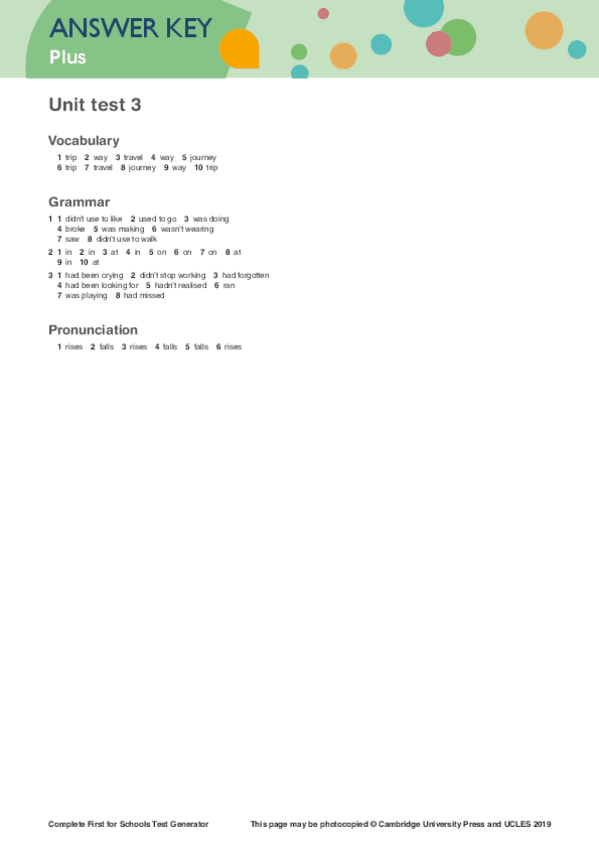Miniatura del documento Complete-First-for-SchoolsTest-GeneratorANSWER-KEYPLUSUT-3.pdf
