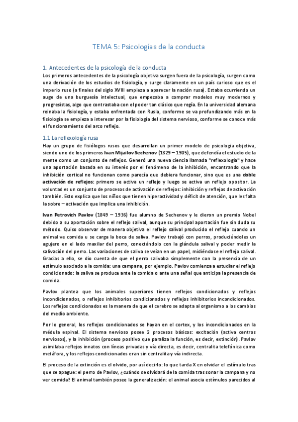 Miniatura del documento TEMA 5 - La psicología conductista.pdf