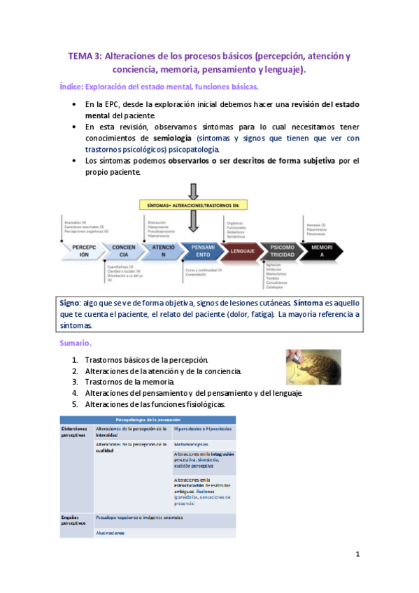 Miniatura del documento Tema 3-Alteraciones de los procesos básicos percepción, atención y conciencia, memoria, pensamiento y lenguaje..pdf