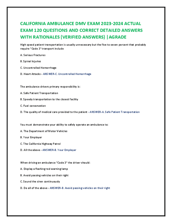 Miniatura del documento CALIFORNIA-AMBULANCE-DMV-EXAM-2023.pdf