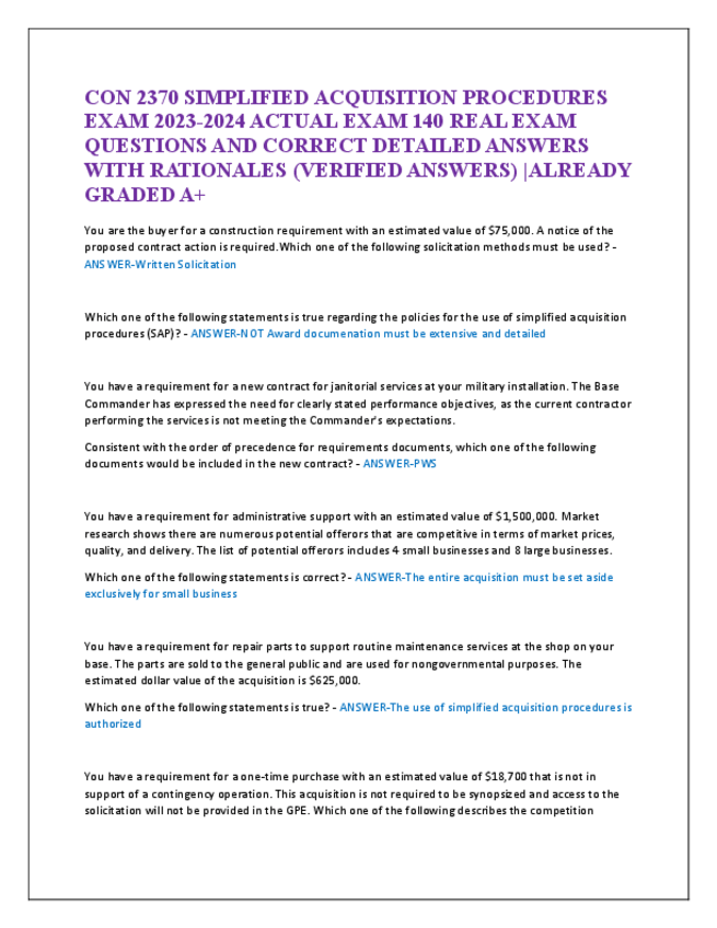 Miniatura del documento CON-2370-SIMPLIFIED-ACQUISITION-PROCEDURES-EXAM-2023.pdf