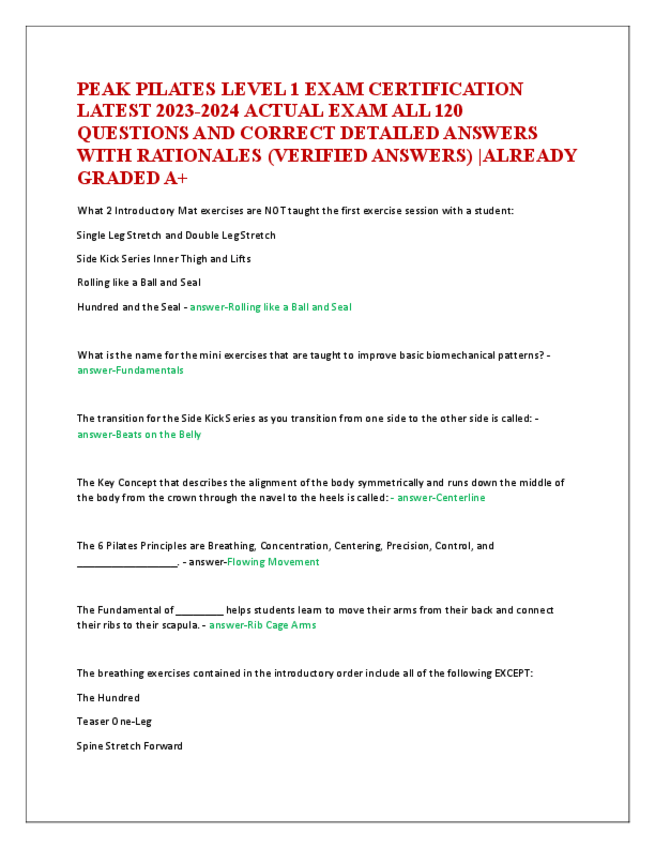 Miniatura del documento PEAK-PILATES-LEVEL-1-EXAM-CERTIFICATION-LATEST.pdf