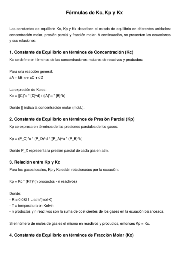 Miniatura del documento Formulas-Constantes-de-equilibrio-Kc-Kp-Kx-y-explicacion..pdf