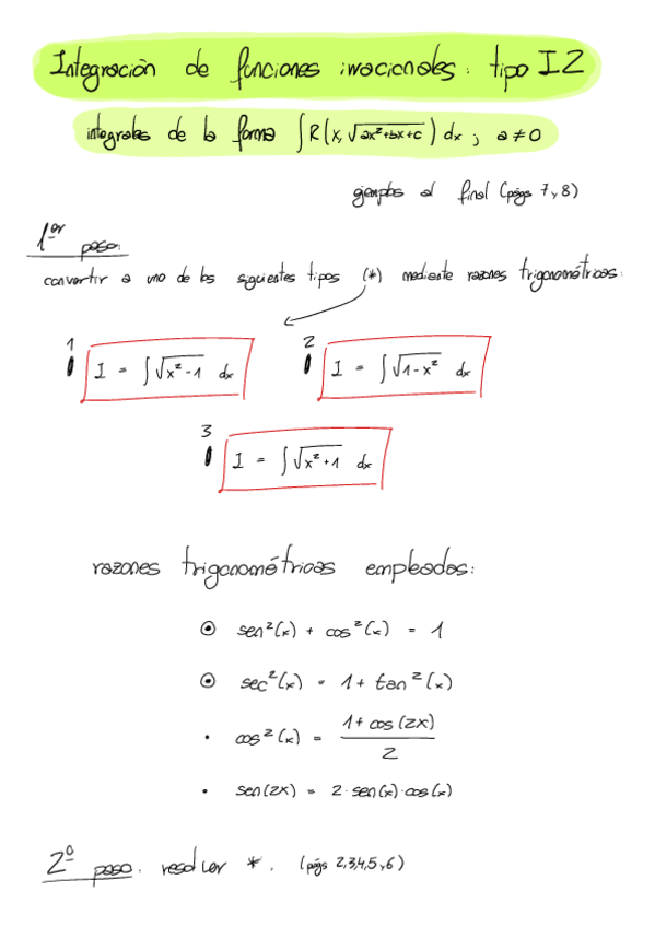 Miniatura del documento integración de funciones irracionales tipo I2 - matemáticas ii.pdf