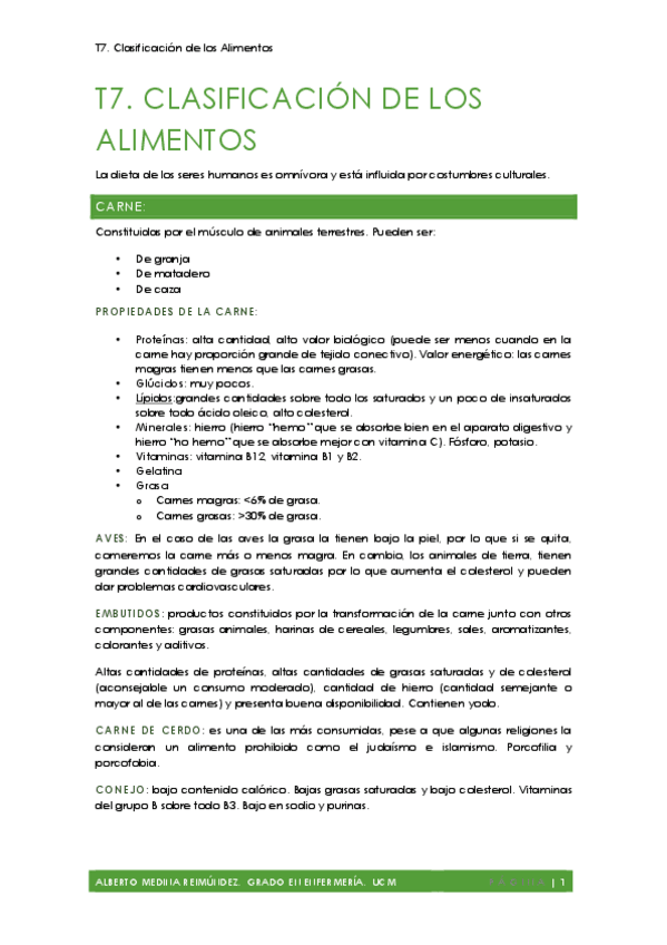 Miniatura del documento T7. Clasificación de los Alimentos.pdf