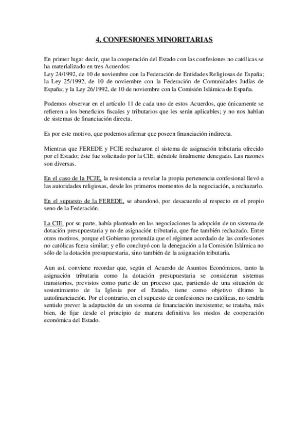 Miniatura del documento CONFESIONES MINORITARIAS FINANCIACIÓN.docx
