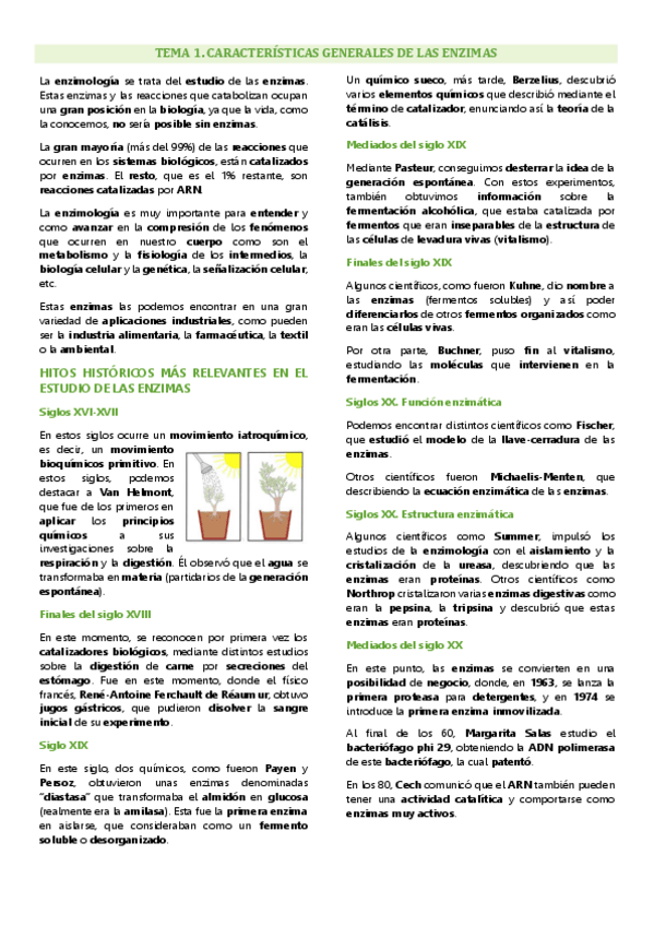 Miniatura del documento Tema 1 enzimología general y aplicada, Características generales de las enzimas.pdf