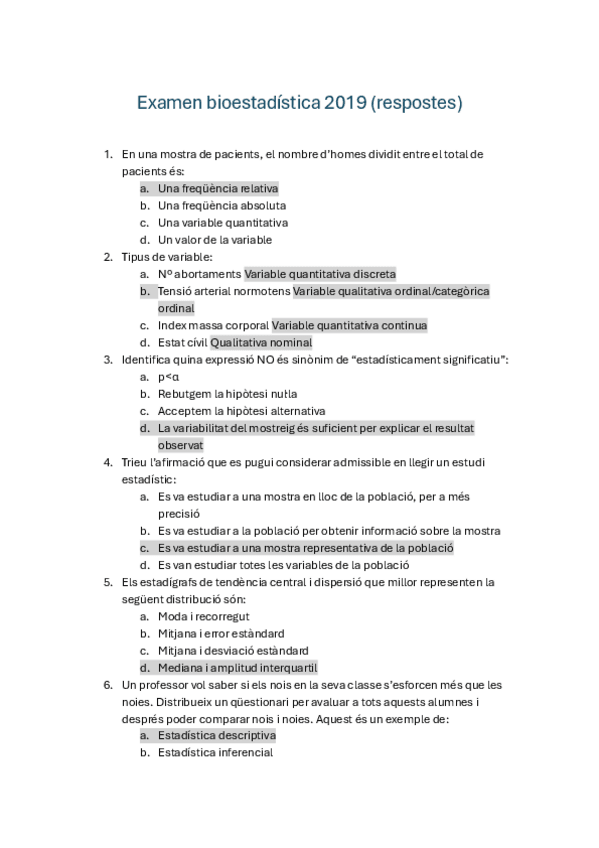 Miniatura del documento 1.-Examen-bioestadistica-2019-respostes.pdf