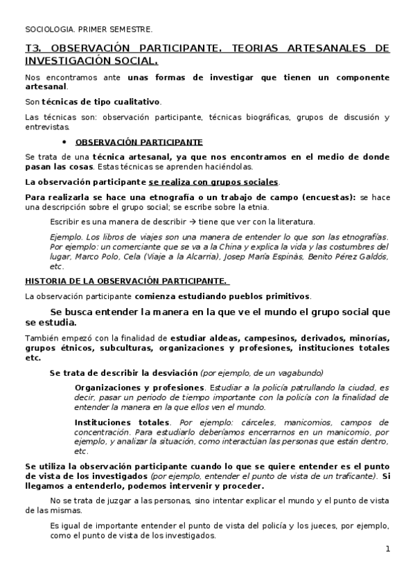Miniatura del documento T3 (Parte I y II). OBSERVACIÓN PARTICIPANTE Y TÉCNICAS BIOGRÁFICAS.docx