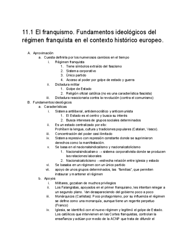 Miniatura del documento 11.1-El-franquismo.-Fundamentos-ideologicos-del-regimen-franquista-en-el-contexto-historico-europeo..pdf