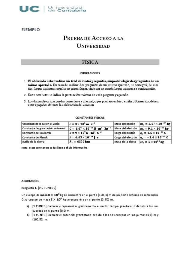 Miniatura del documento EJEMPLO-EXAMEN-FISICA-Cantabria-AM25.pdf