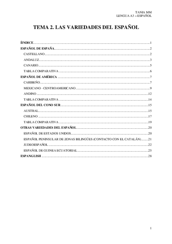 Miniatura del documento TEMA 2 - VARIEDADES DEL ESPAÑOL (COMPLETO).pdf
