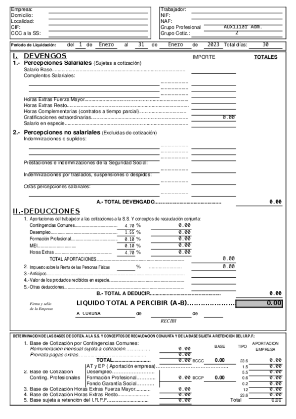 Miniatura del documento Nomina-EXCEL.xls
