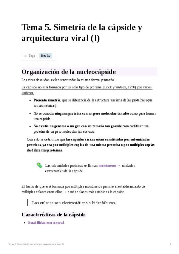Miniatura del documento Tema 5. Simetría de la cápside y arquitectura viral (I).pdf