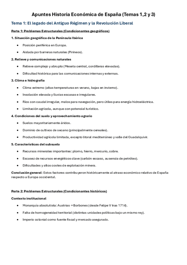 Miniatura del documento Apuntes-Historia-Economica-de-Espana Temas 1,2 y3.pdf