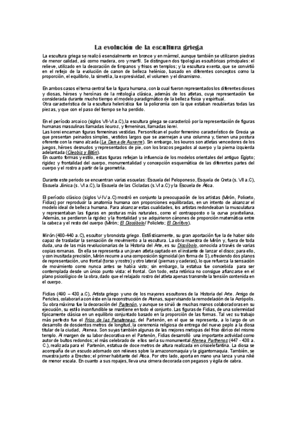 Miniatura del documento EVOLUCION-ESCULTURA-GRIEGA-HISTORIA-DEL-ARTE.pdf