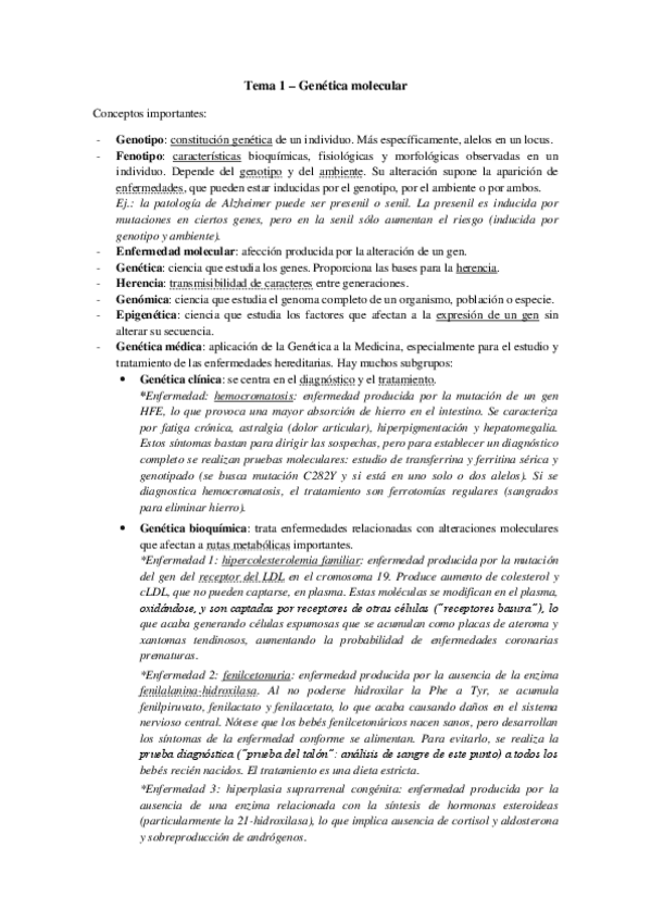 Miniatura del documento Tema 1 - Genetica Molecular.pdf