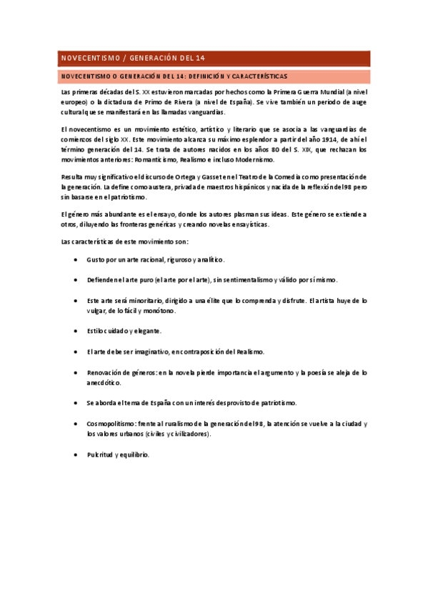 Miniatura del documento TEMA 4.1.: El Novecentismo o Generación del 14. Definición y características.pdf
