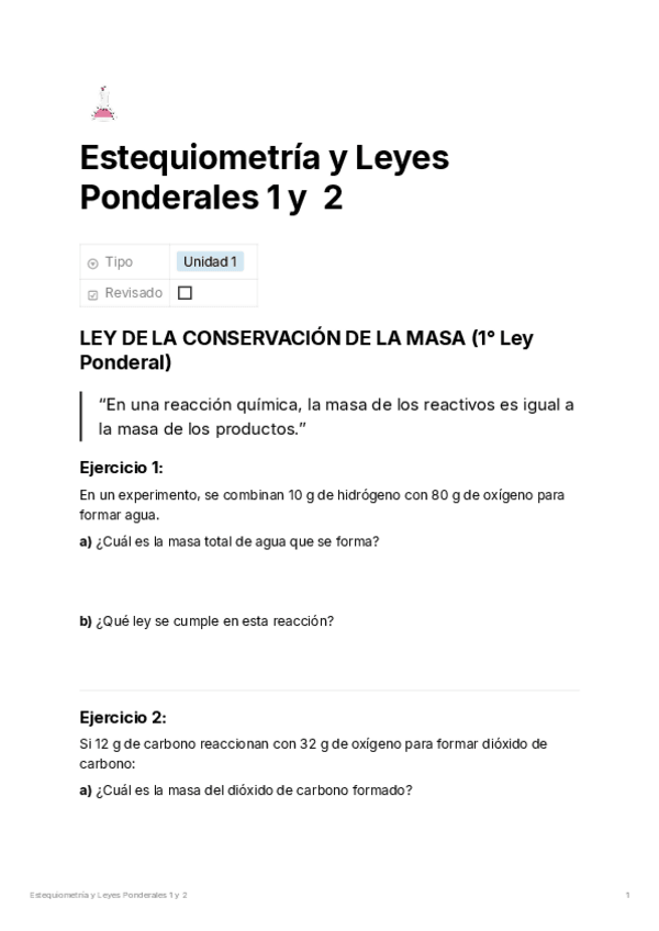 Miniatura del documento Estequiometria-y-Leyes-ponderales-1-y-2-Guia.pdf