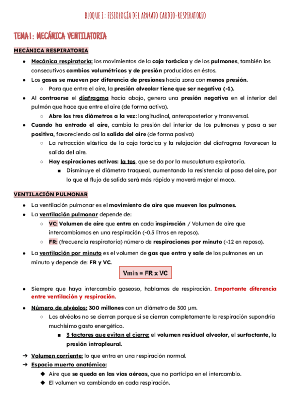Miniatura del documento Bloque I: Aparato Cardiorrespiratorio.pdf