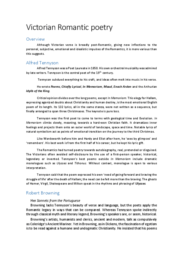Miniatura del documento 10- VICTORIAN ROMANTIC POETRY.pdf