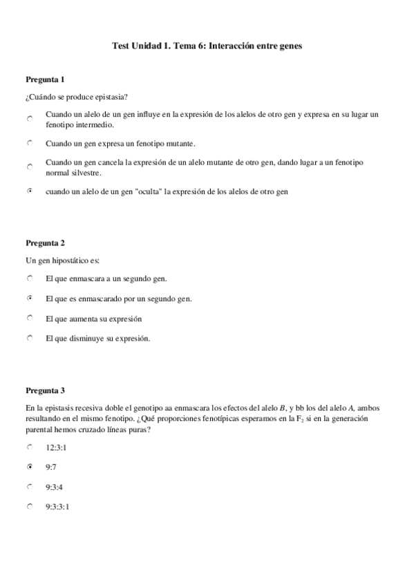 Miniatura del documento Test Unidad 1-Tema 6 Interacción entre genes.docx