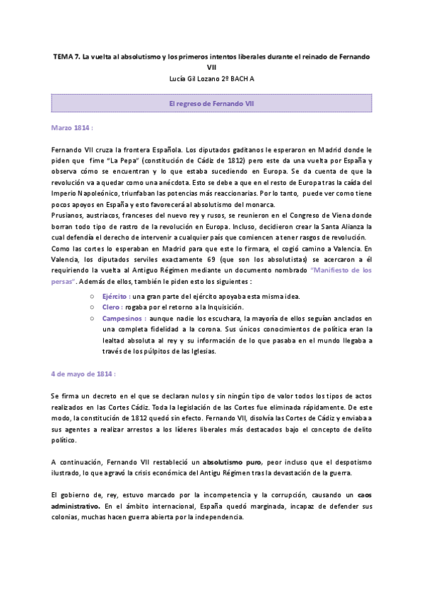 Miniatura del documento Siglo-XIX.-Selectividad-2025.-La-vuelta-al-absolutismo-y-los-primeros-intentos-liberales-en-el-intento-de-Fernando-VII..pdf