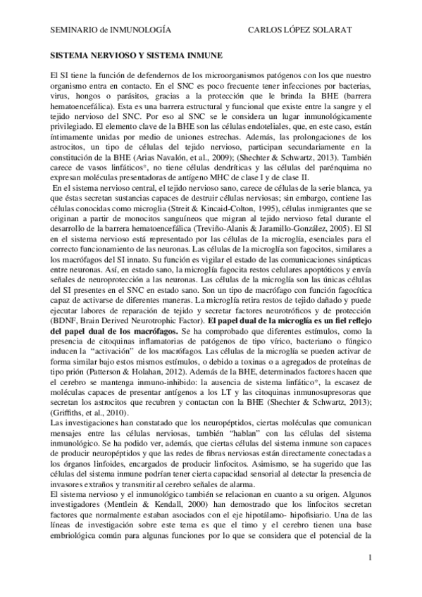 Miniatura del documento Seminario 2 - Sistema Nervioso y Sistema Inmune.docx